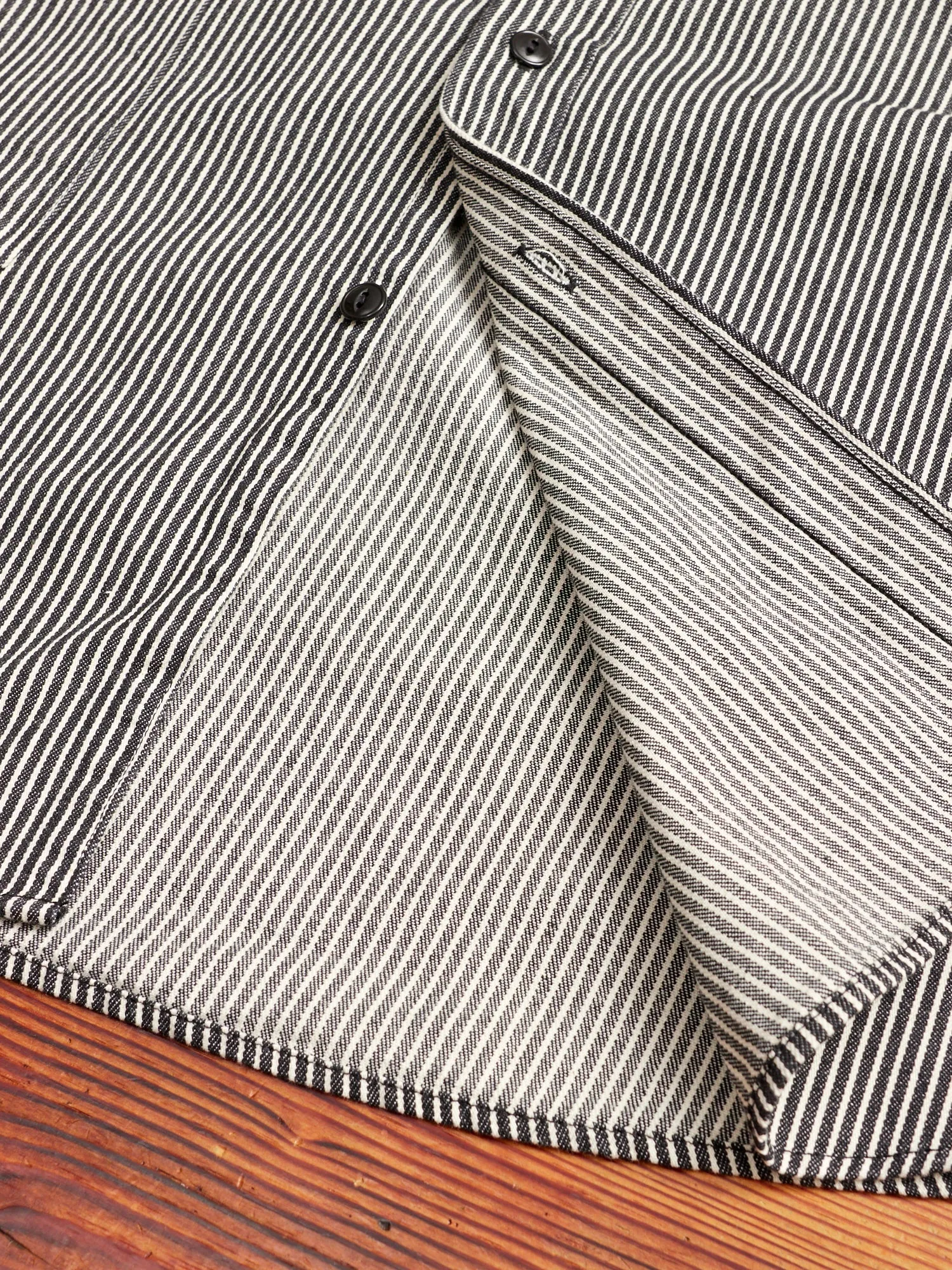 Diggin Shirt in 8oz Hickory Stripe