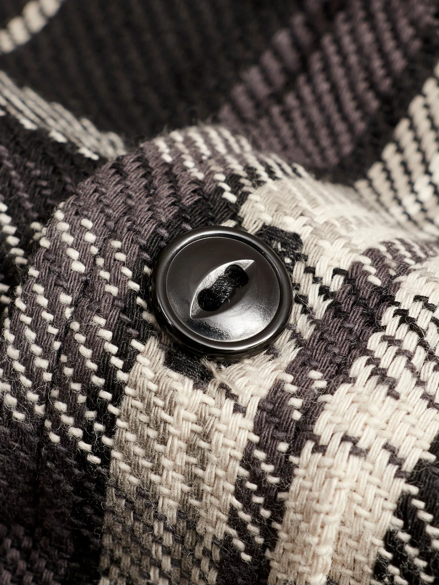 Diggin Shirt in Black Twill Check