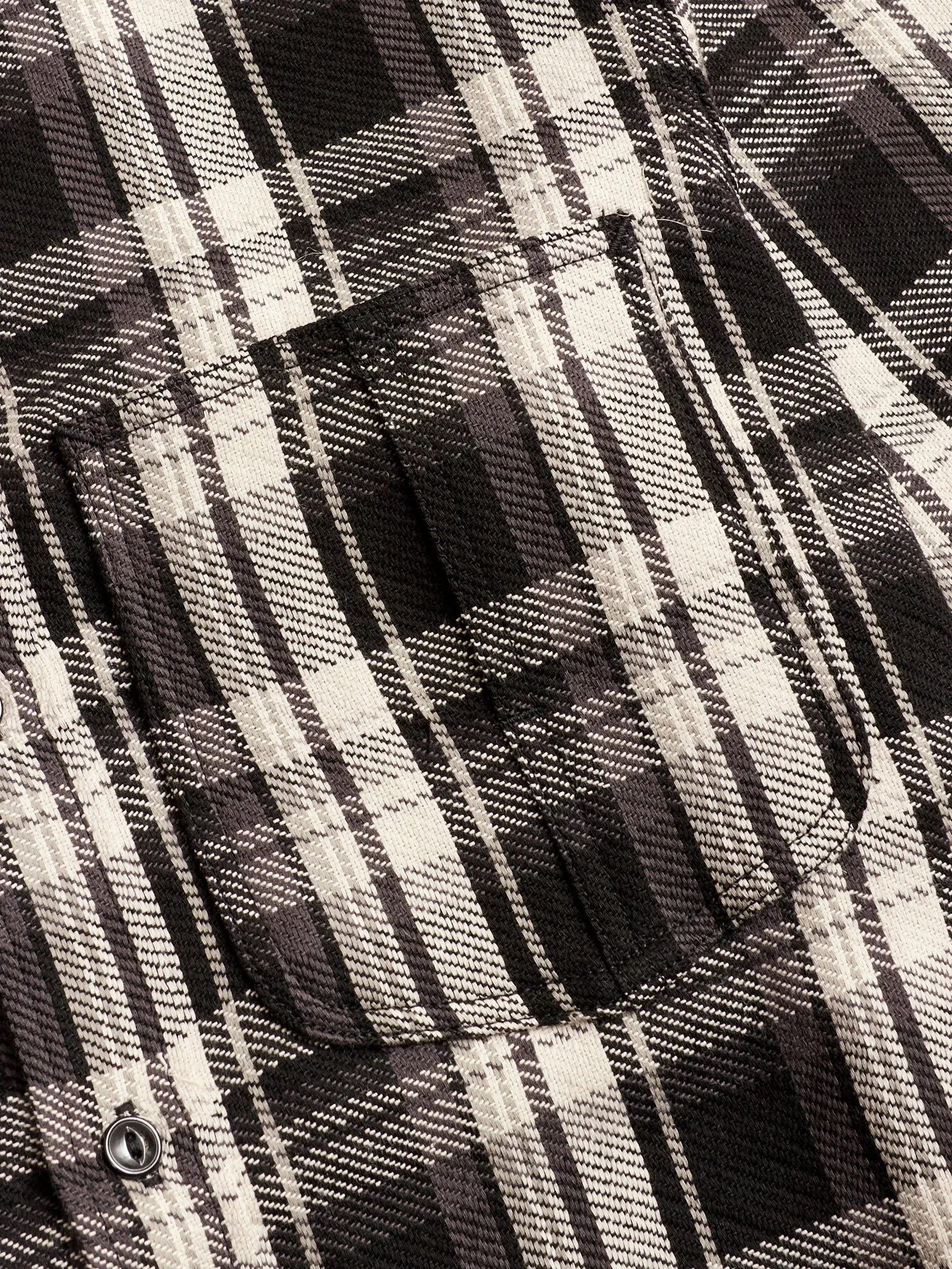 Diggin Shirt in Black Twill Check
