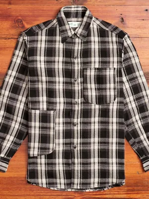 Diggin Shirt in Black Twill Check