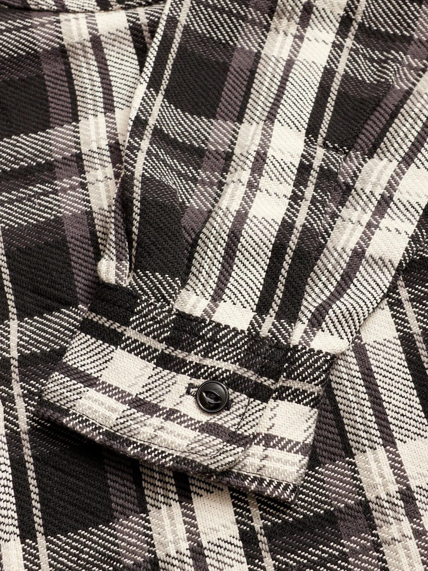 Diggin Shirt in Black Twill Check