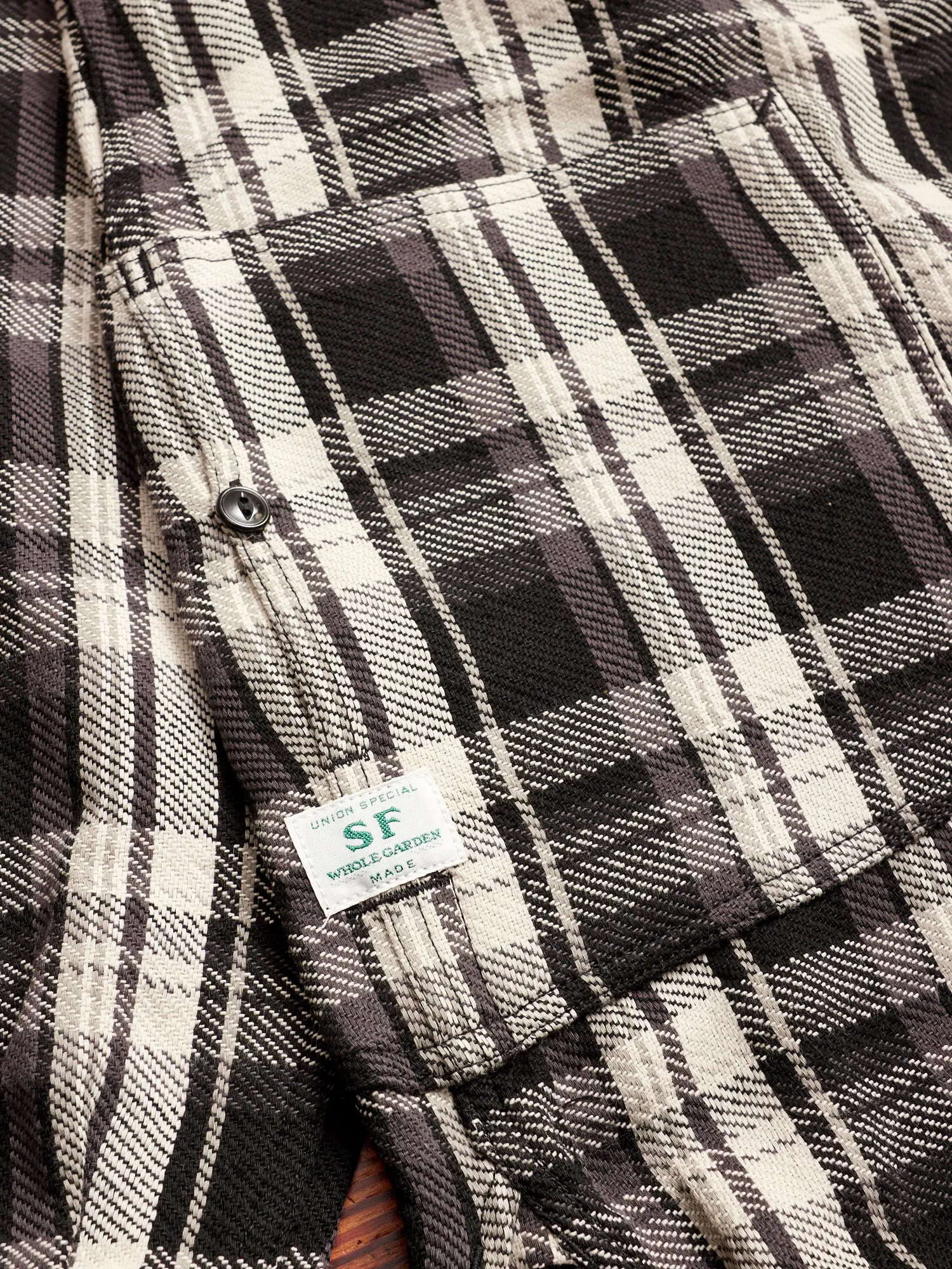 Diggin Shirt in Black Twill Check