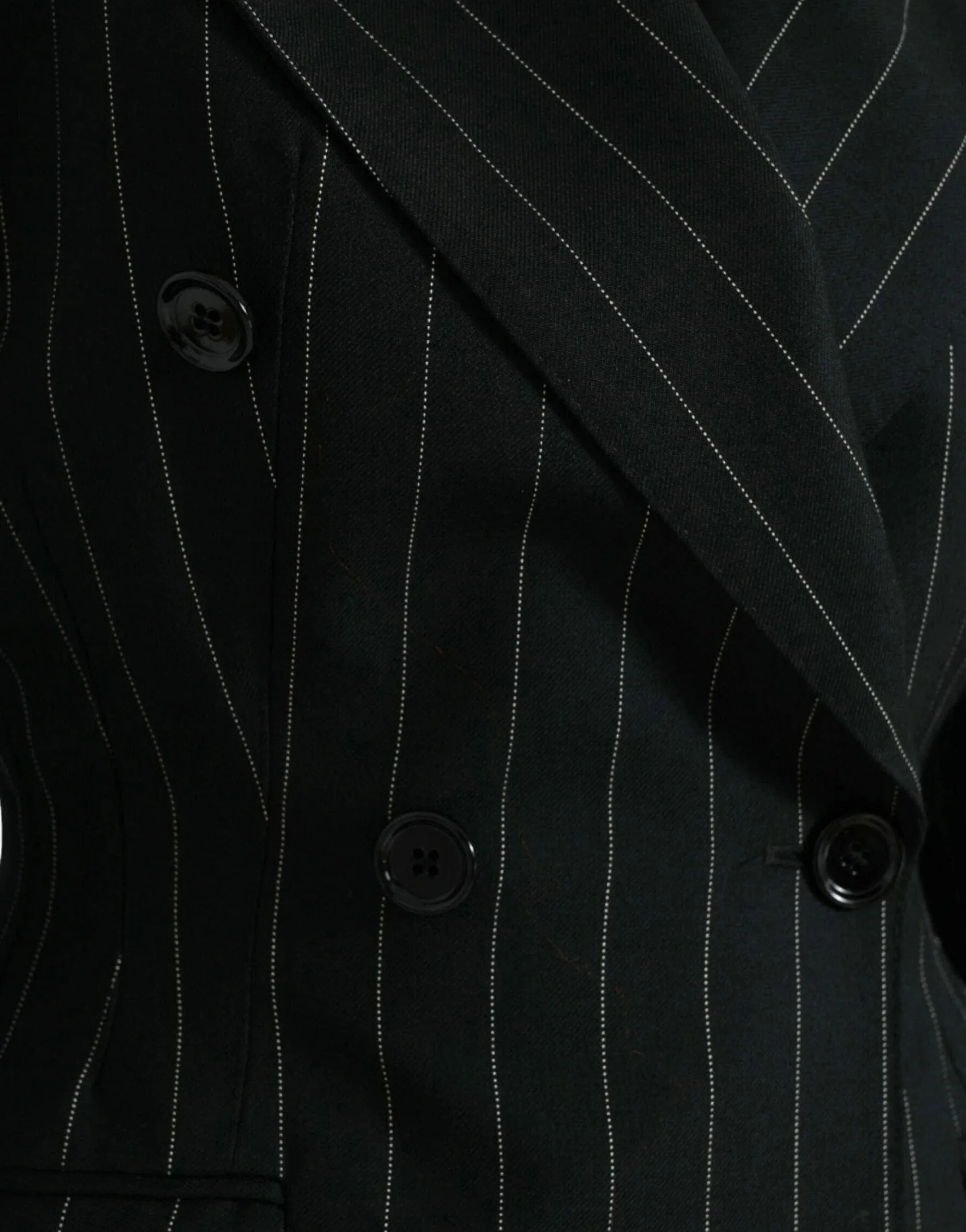 Double-Breasted Blazer With Stripes
