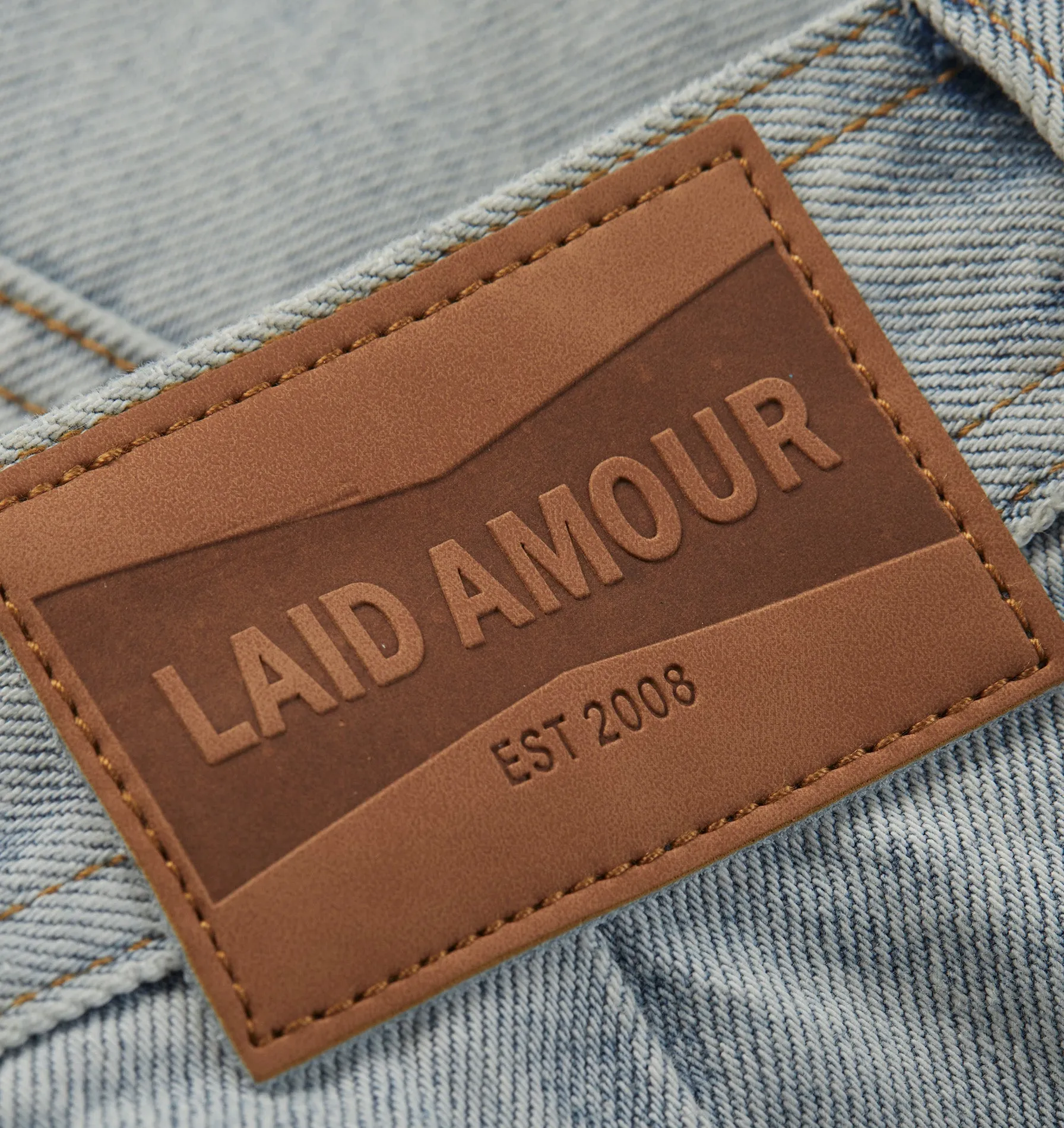 Double Knee Workers Short - Light Vintage Blue