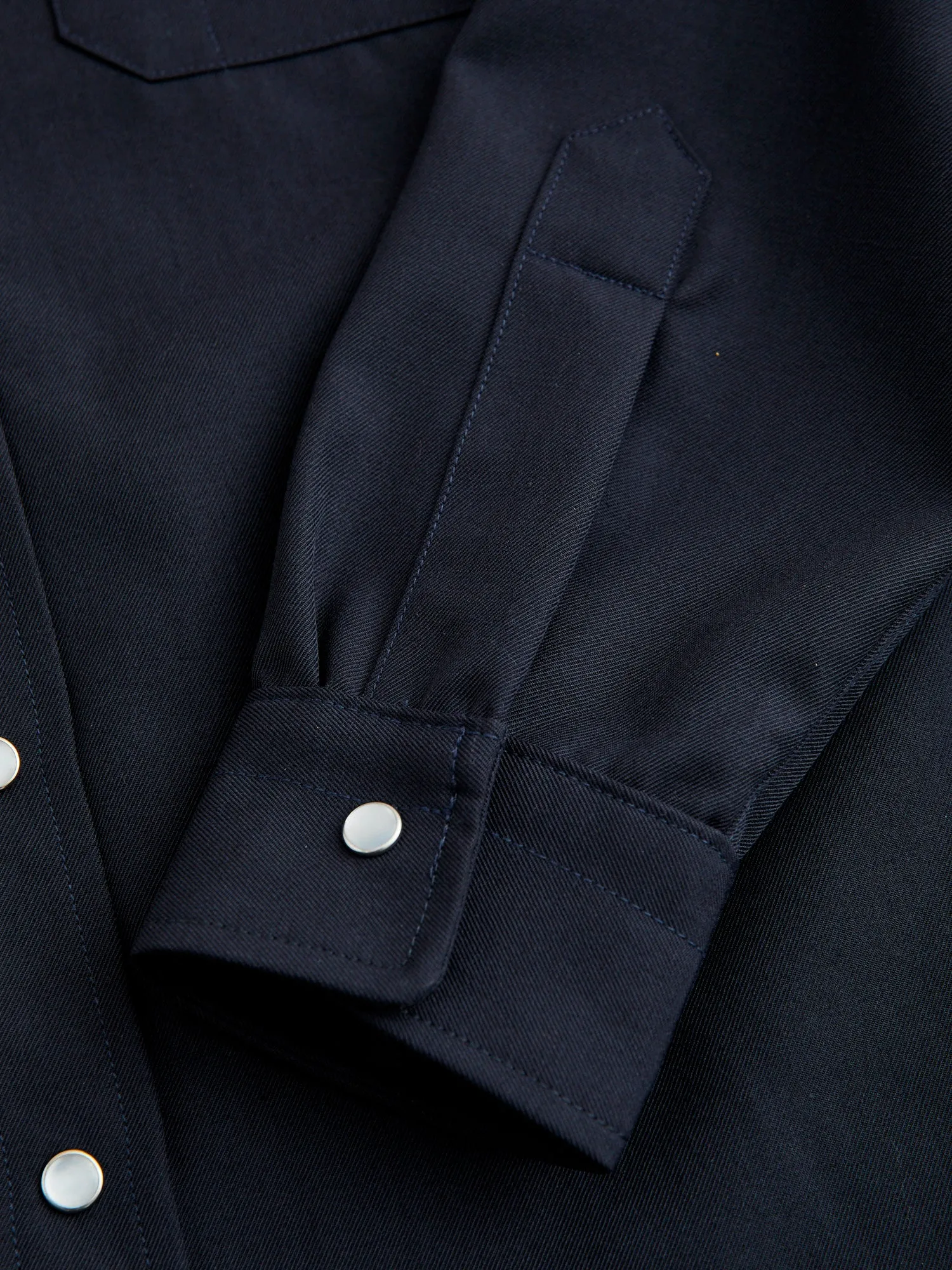 Drover Overshirt in Navy Gabardine