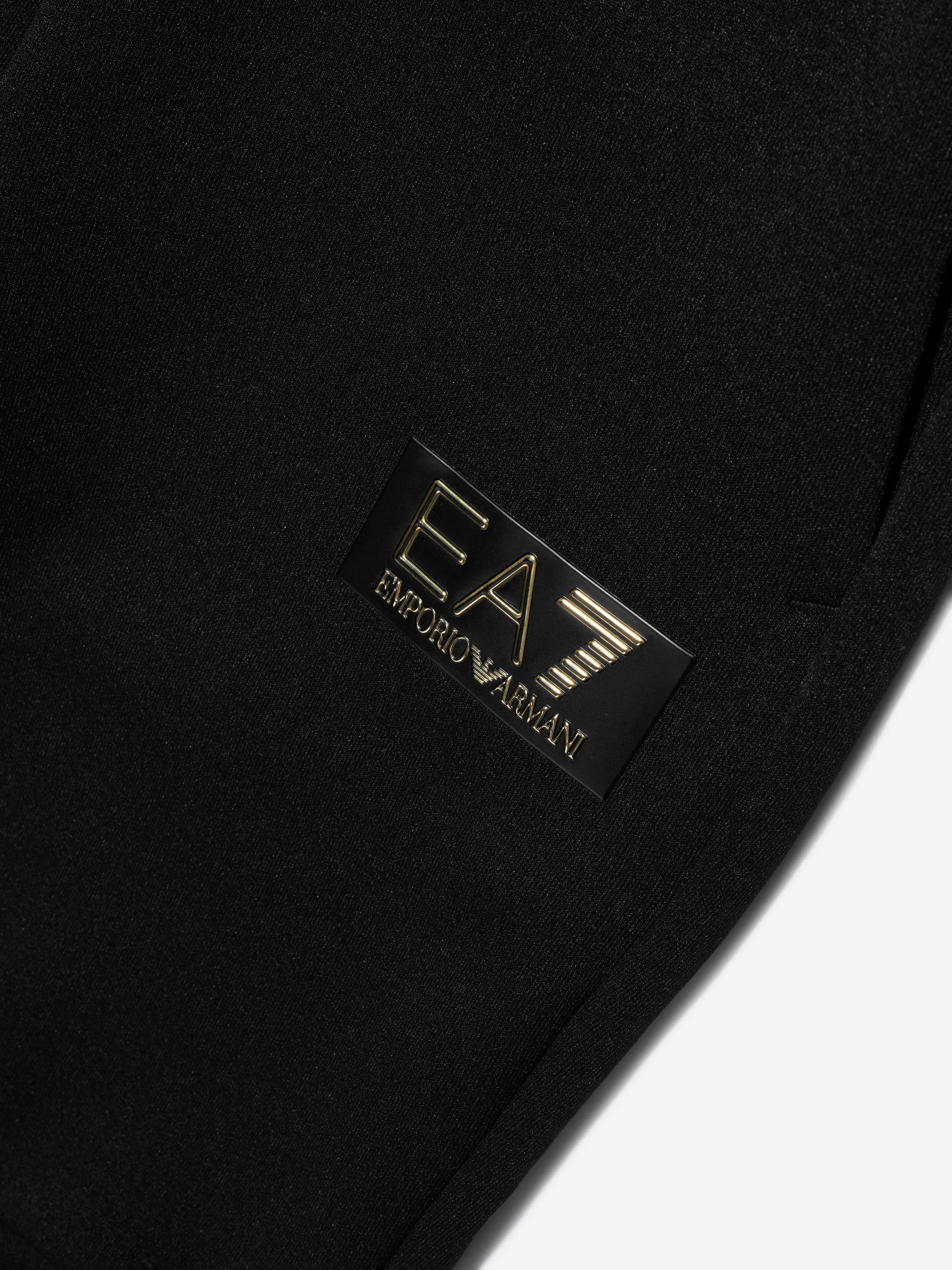 EA7 Emporio Armani Boys Train Gold Label Joggers in Black