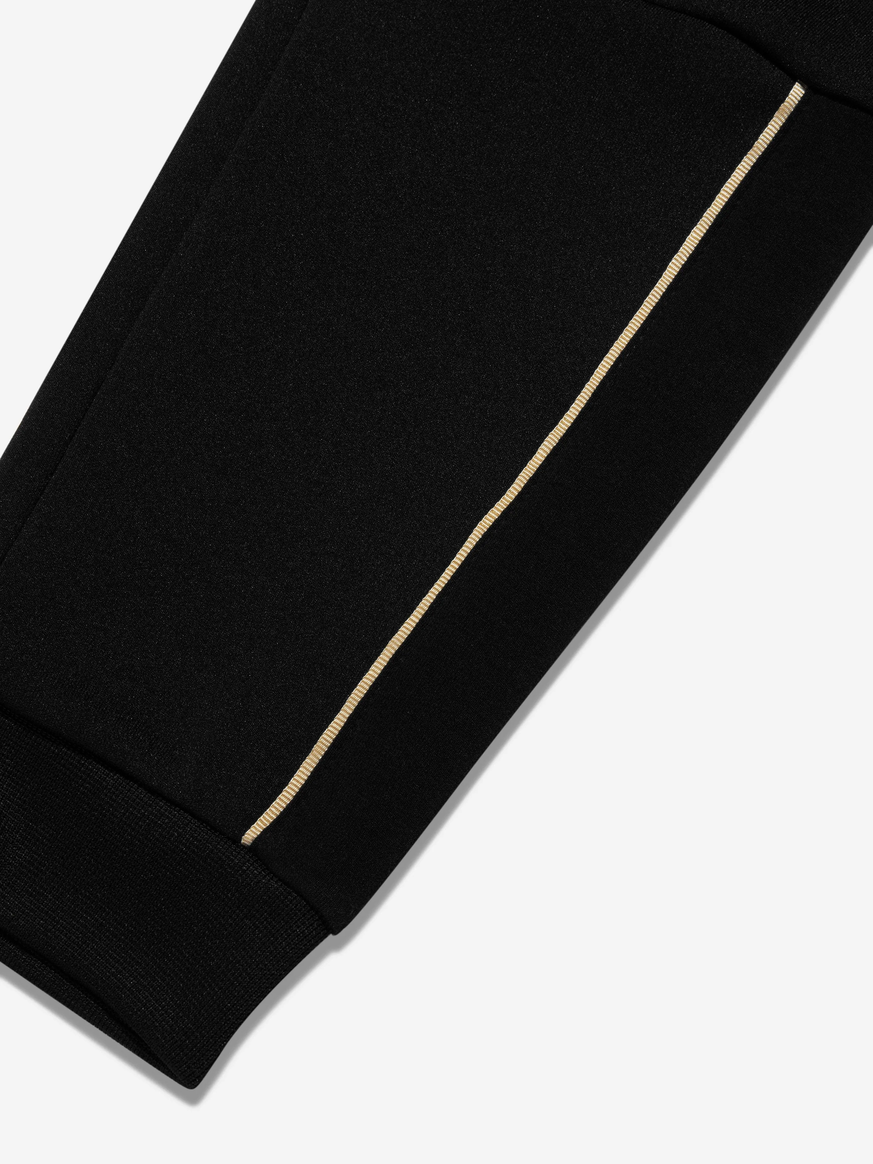 EA7 Emporio Armani Boys Train Gold Label Joggers in Black