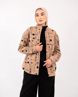 EMBROIDERED WOOL SHIRT-PAIGE