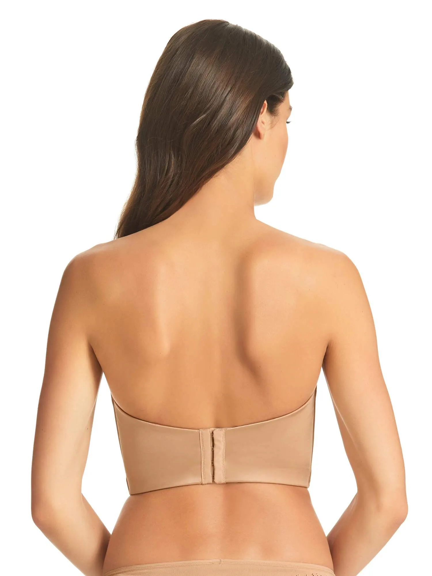 Finelines Refined Strapless Plunge Bustier - Nude