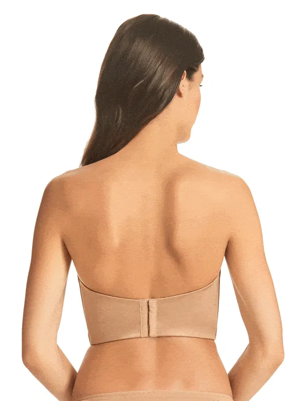 Finelines Refined Strapless Plunge Bustier - Nude
