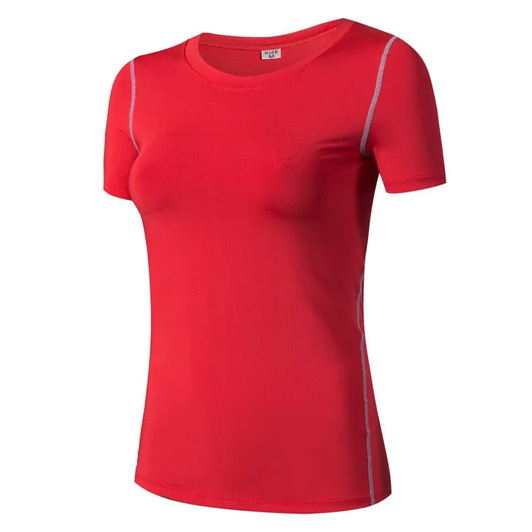Fitness Women Shirts Quick Drying T Shirt Elastic