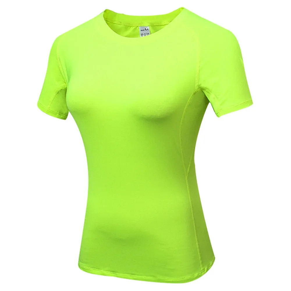 Fitness Women Shirts Quick Drying T Shirt Elastic
