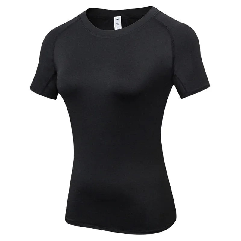 Fitness Women Shirts Quick Drying T Shirt Elastic