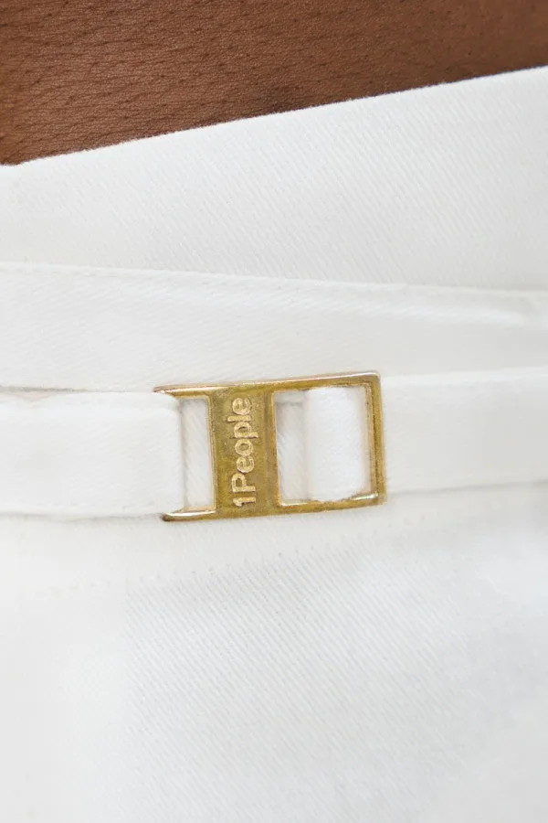 Florence FLR Knee Pants White Dove
