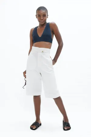 Florence FLR Knee Pants White Dove