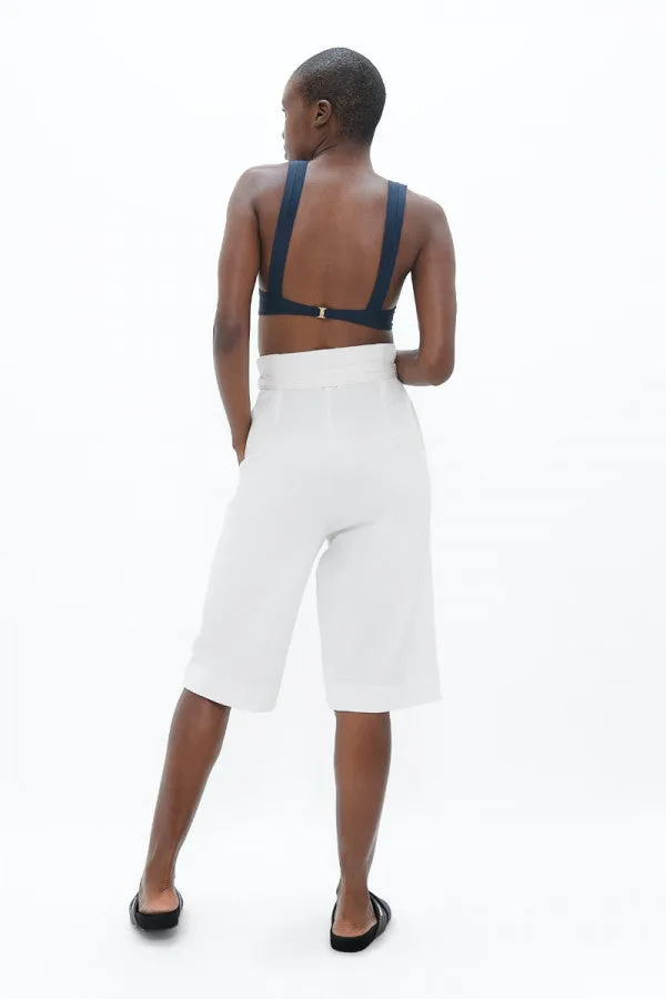 Florence FLR Knee Pants White Dove