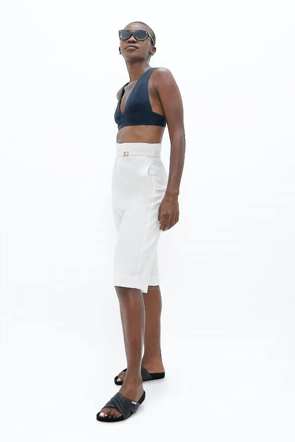 Florence FLR Knee Pants White Dove