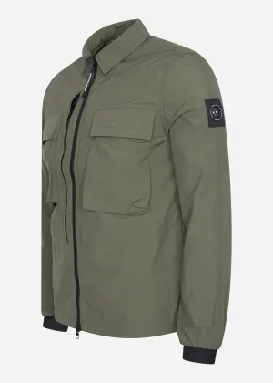Forte polyamide overshirt - khaki