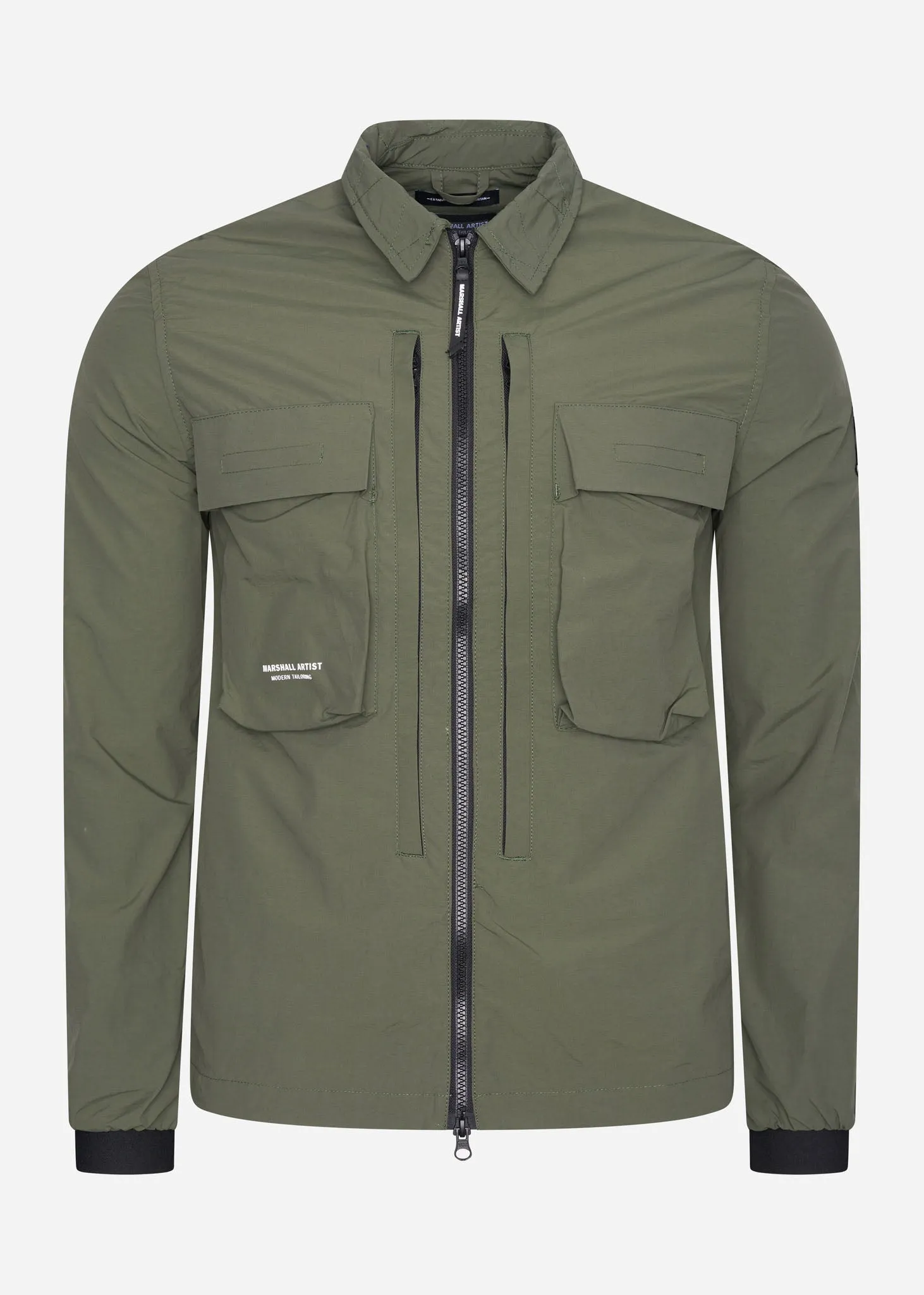 Forte polyamide overshirt - khaki