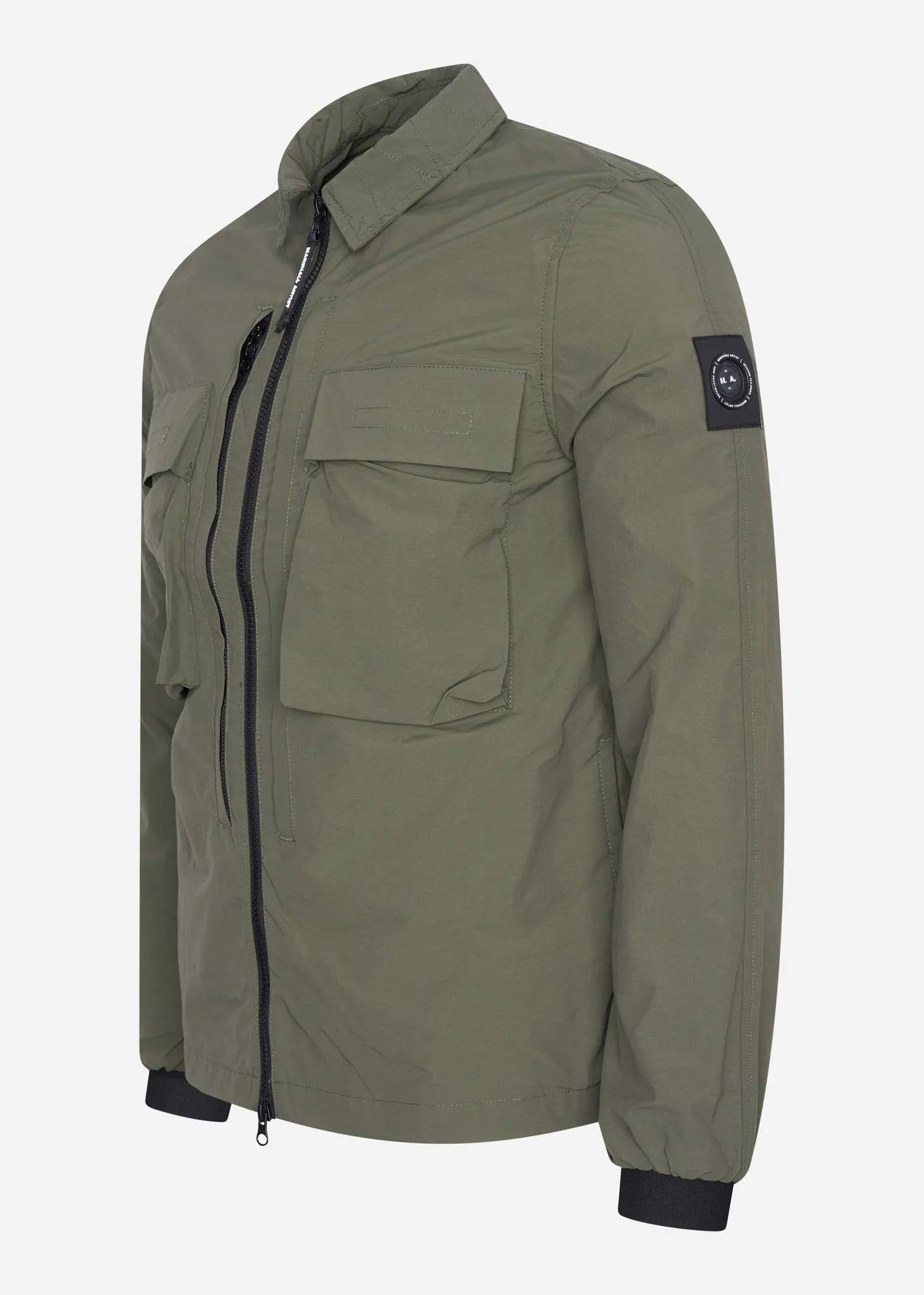 Forte polyamide overshirt - khaki
