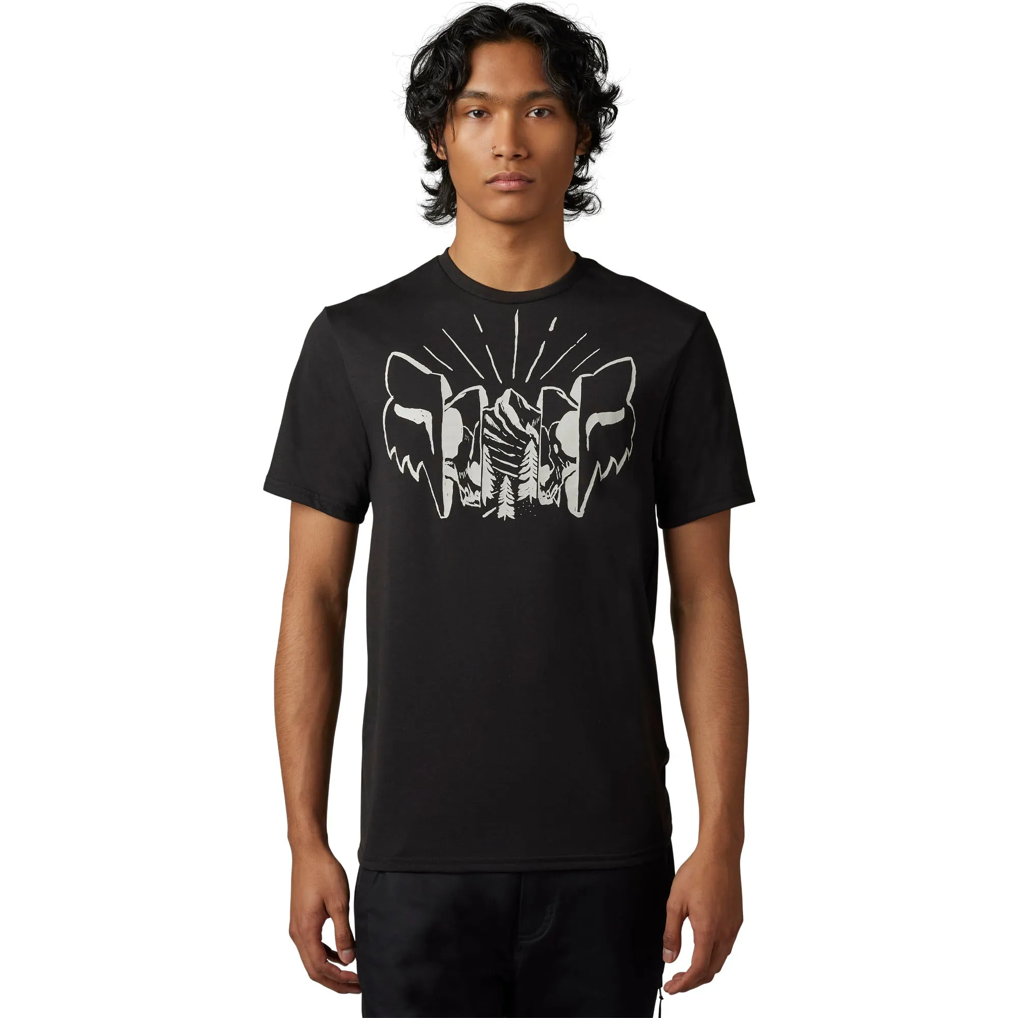 Fox Racing  Mens The Format T-Shirt Short Sleeve Tech Tee Soft Quick Dry Black