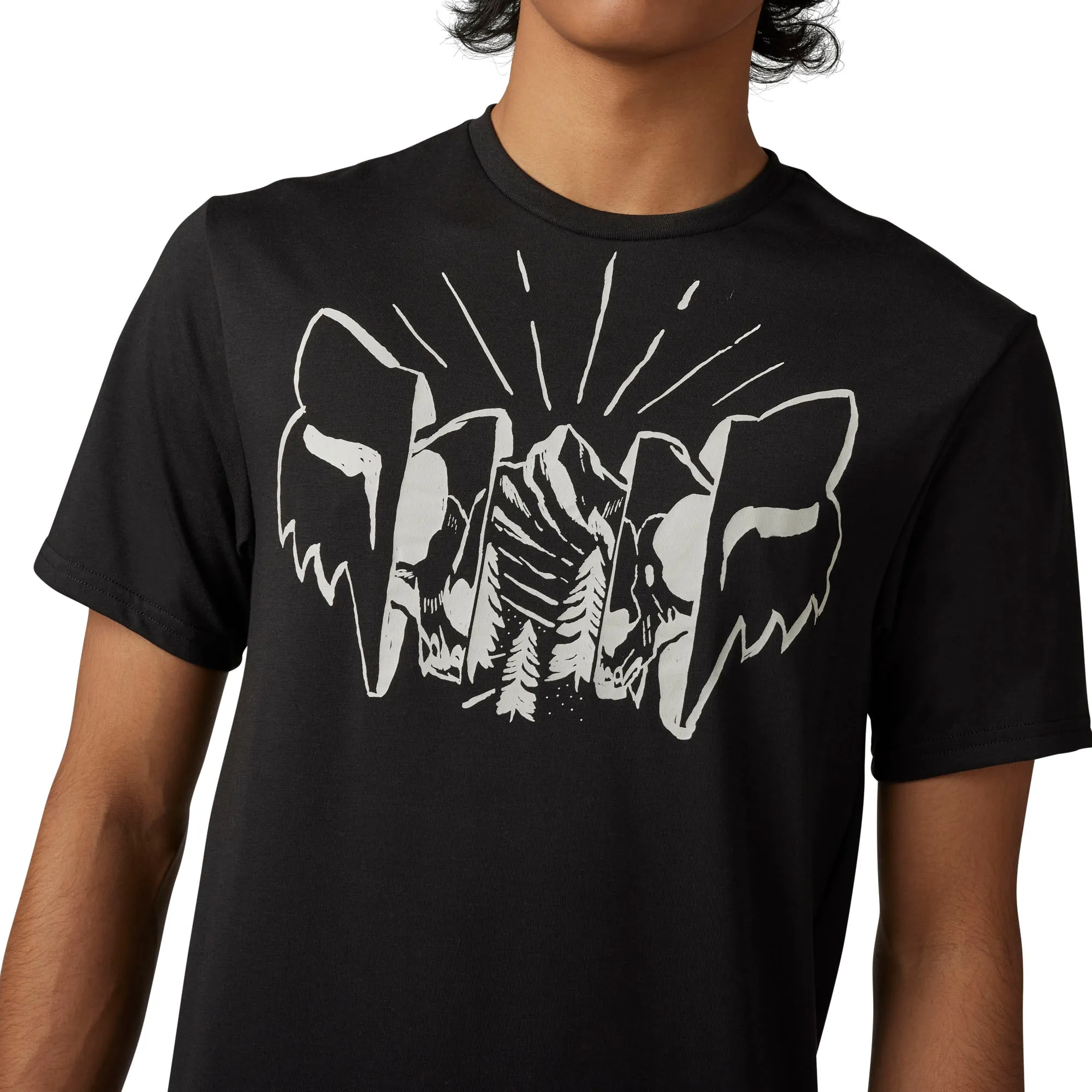 Fox Racing  Mens The Format T-Shirt Short Sleeve Tech Tee Soft Quick Dry Black