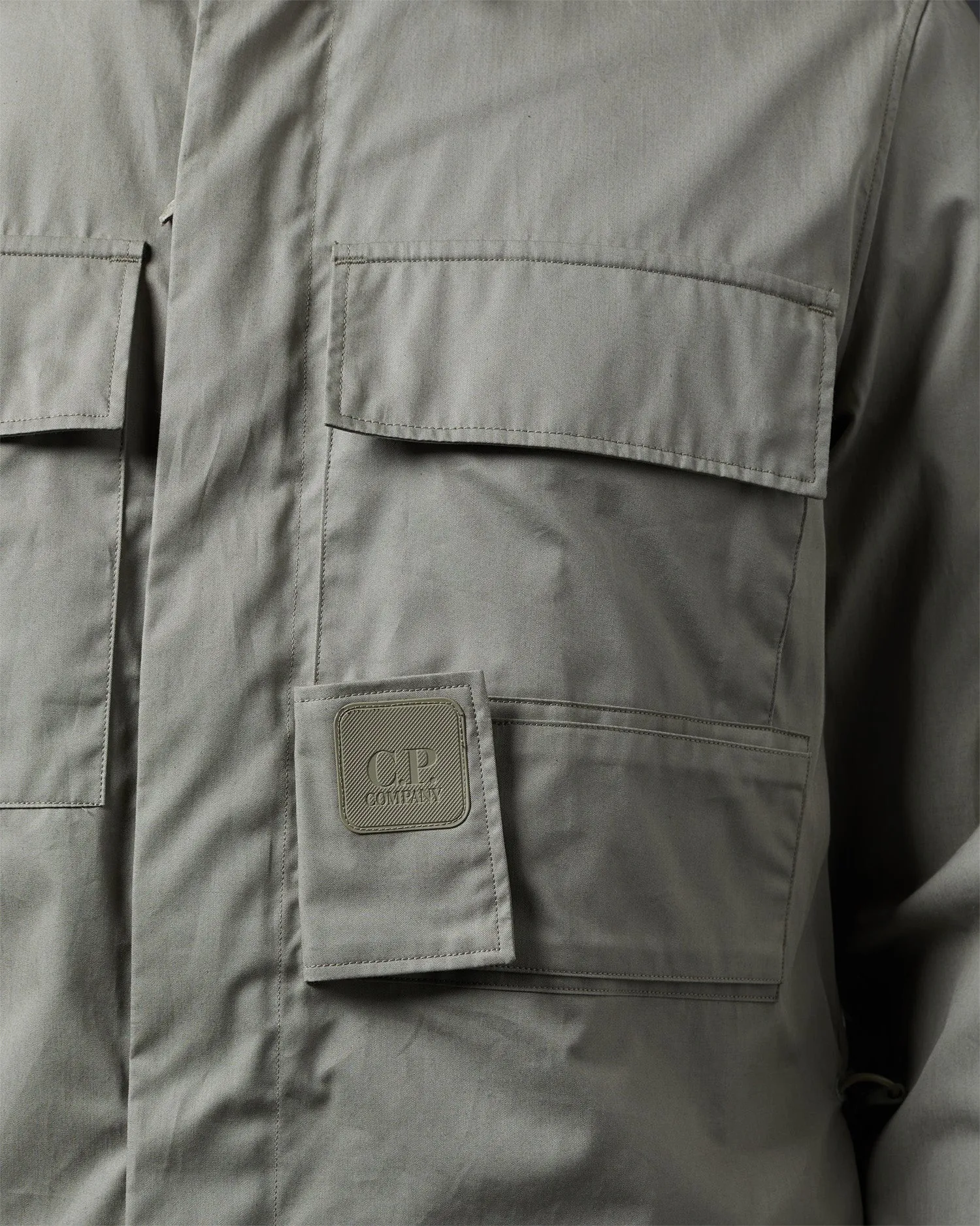 Gabardine Pocket Shirt - Silver Sage
