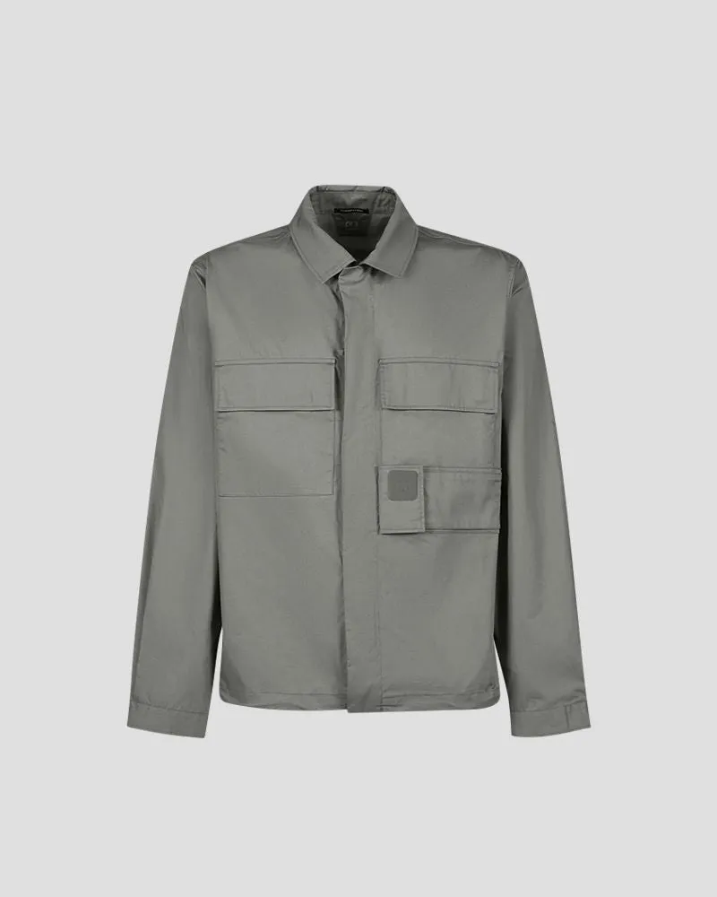 Gabardine Pocket Shirt - Silver Sage