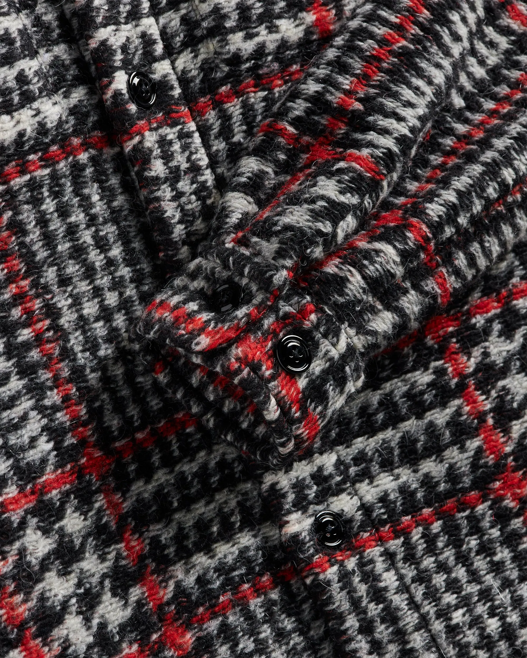 Gales Overshirt - Black/Red
