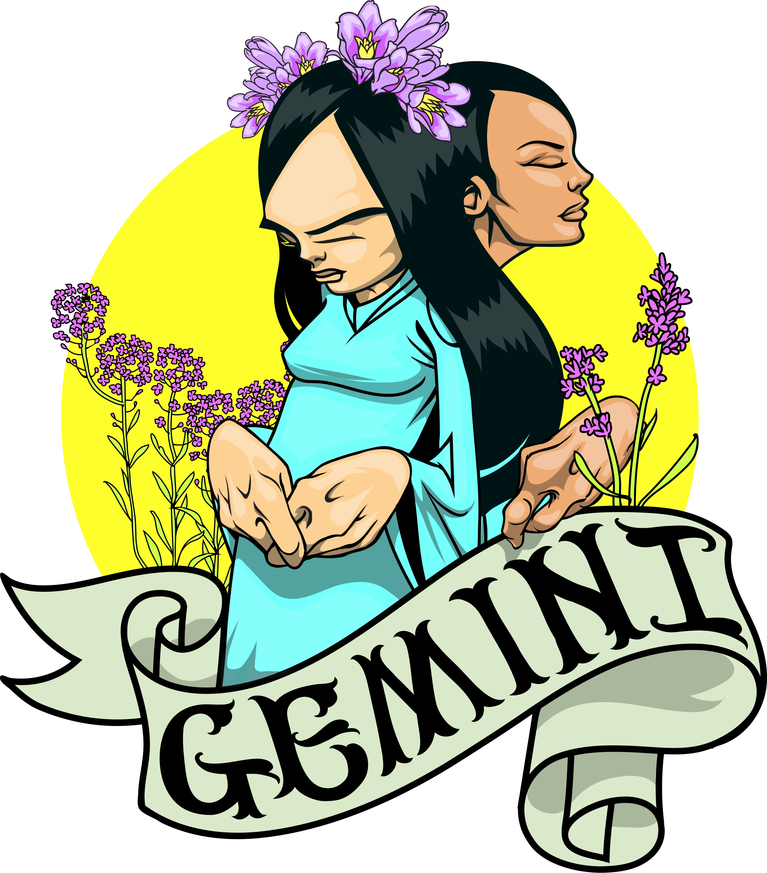 GEMINI BY SAM FLORES  WOMEN'S MUSCLE TEE