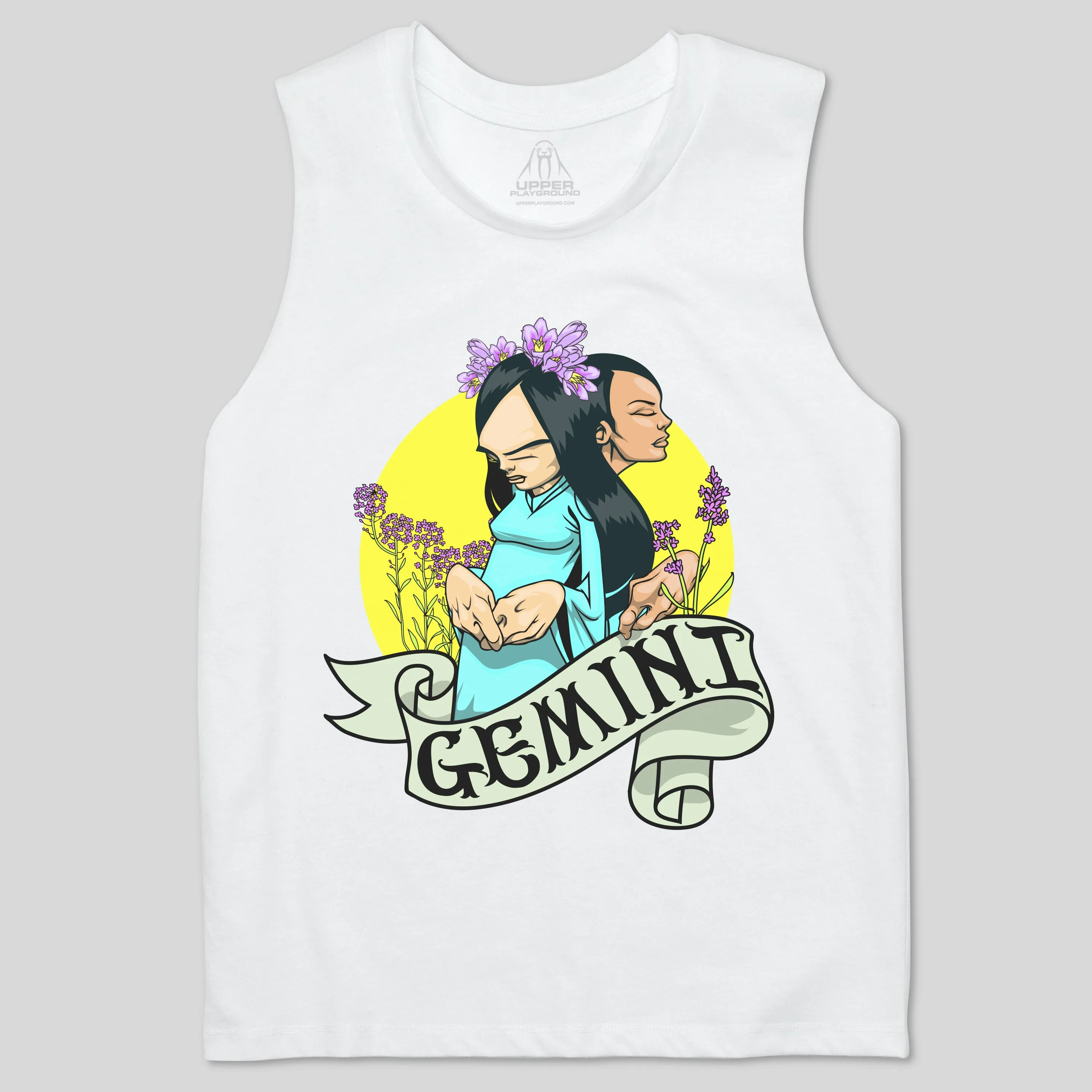 GEMINI BY SAM FLORES  WOMEN'S MUSCLE TEE