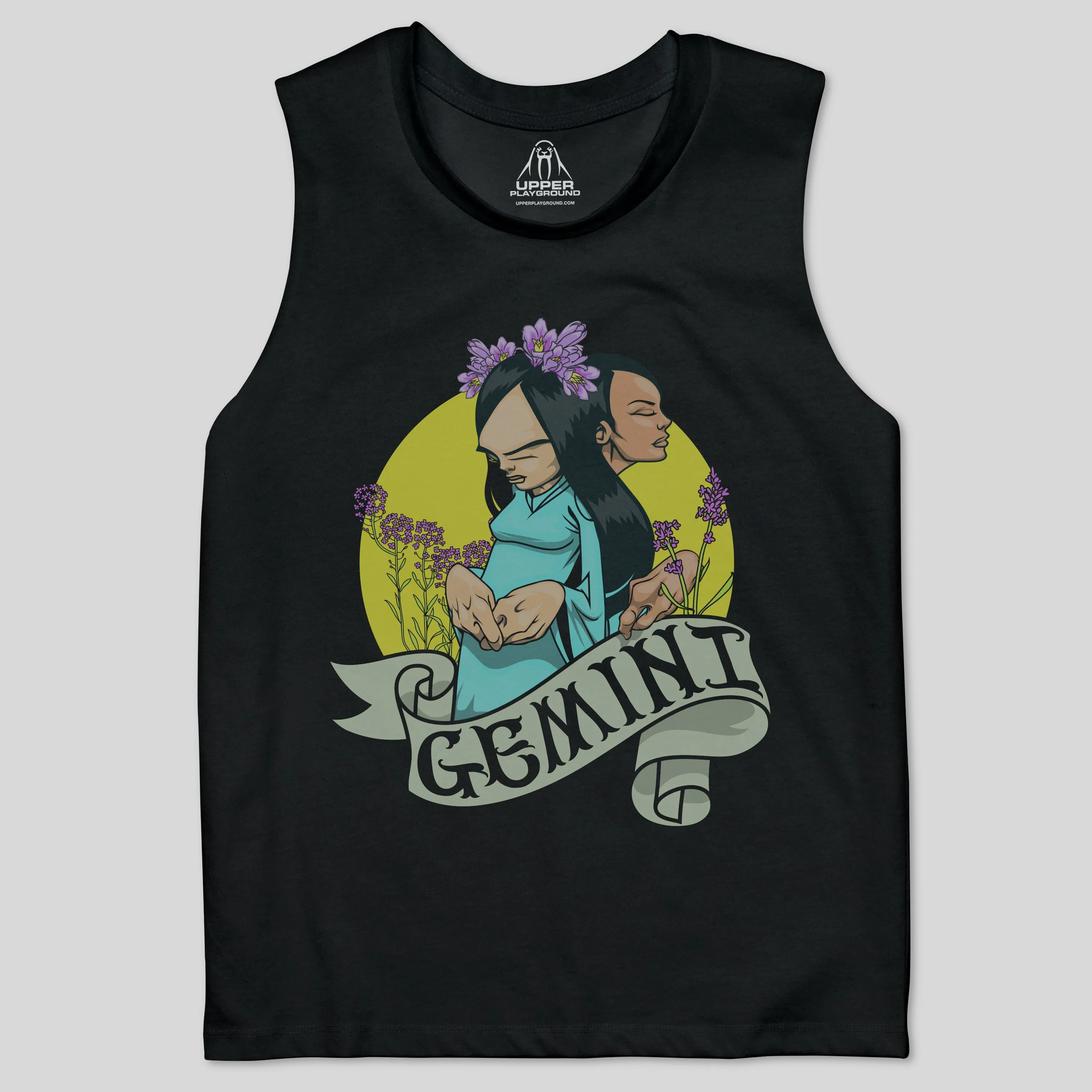 GEMINI BY SAM FLORES  WOMEN'S MUSCLE TEE