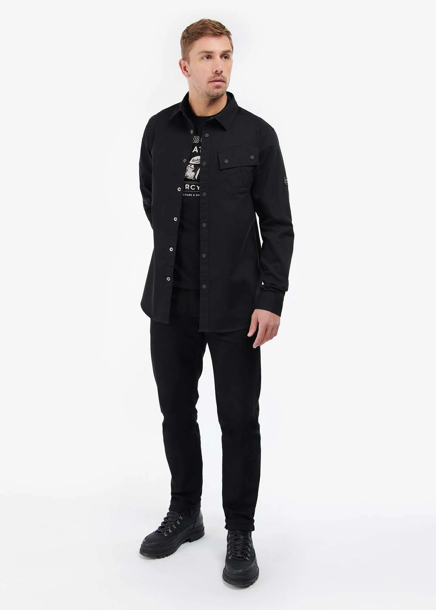 Graphite overshirt - black