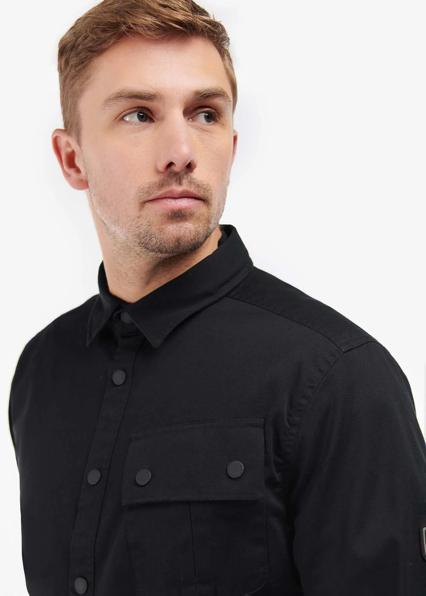 Graphite overshirt - black