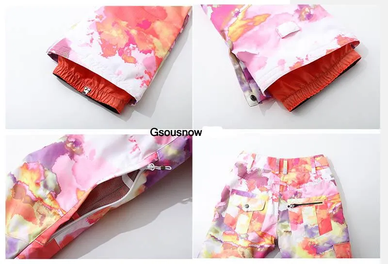 GSOU SNOW Women Fashion Ski Pants