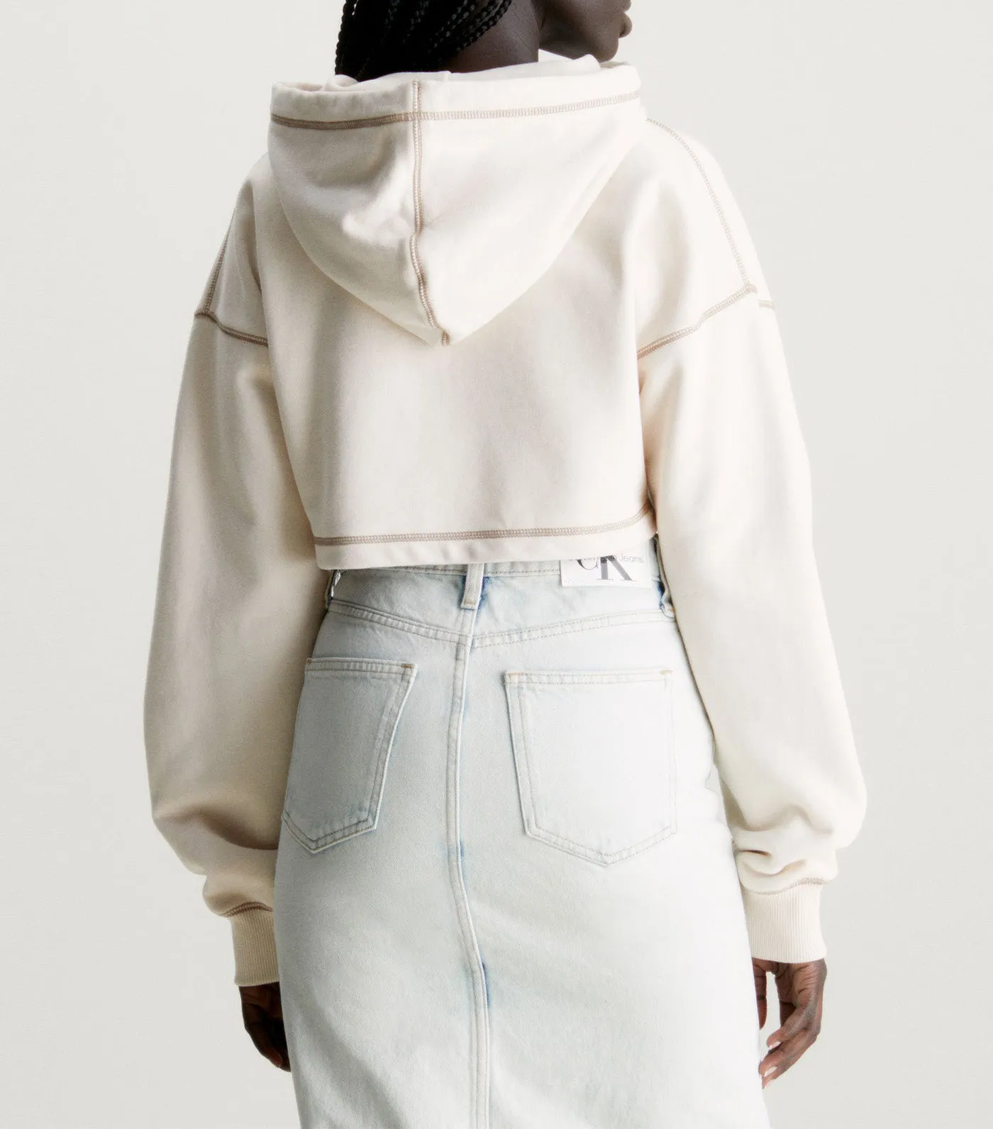 Hero Monologo Short Hoodie Brown