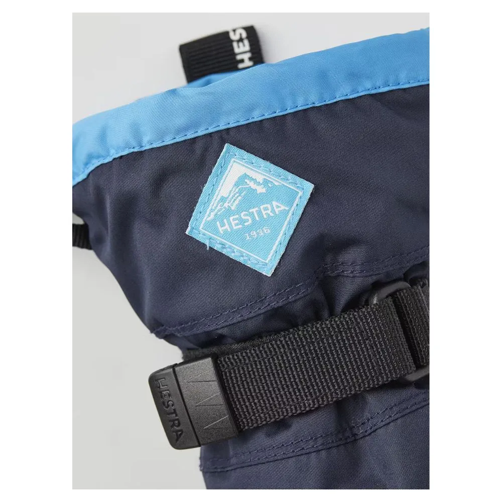 Hestra Gauntlet Czone Kids Ski Gloves - Navy/Sky Blue (32530)