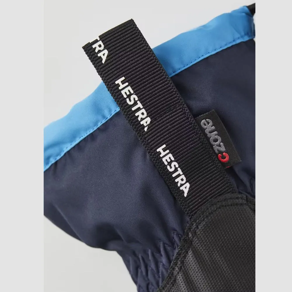 Hestra Gauntlet Czone Kids Ski Gloves - Navy/Sky Blue (32530)