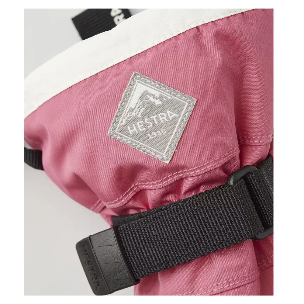 Hestra Gauntlet Czone Kids Ski Mittens - Fuchsia/Ivory (32531)