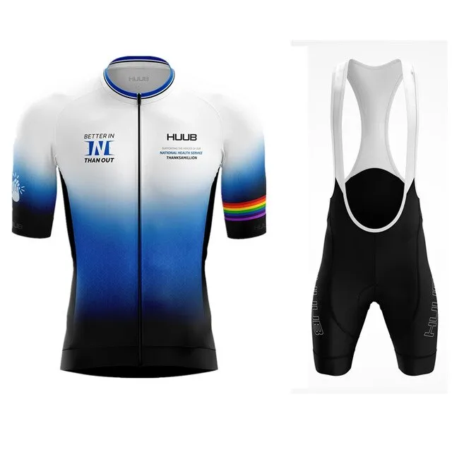 HUUB cycling Jersey suit Team Ribble Weldtite Bike Jersey Set  Summer Men clothing Short Sleeve Shirts Mtb Maillot Ropa Ciclismo