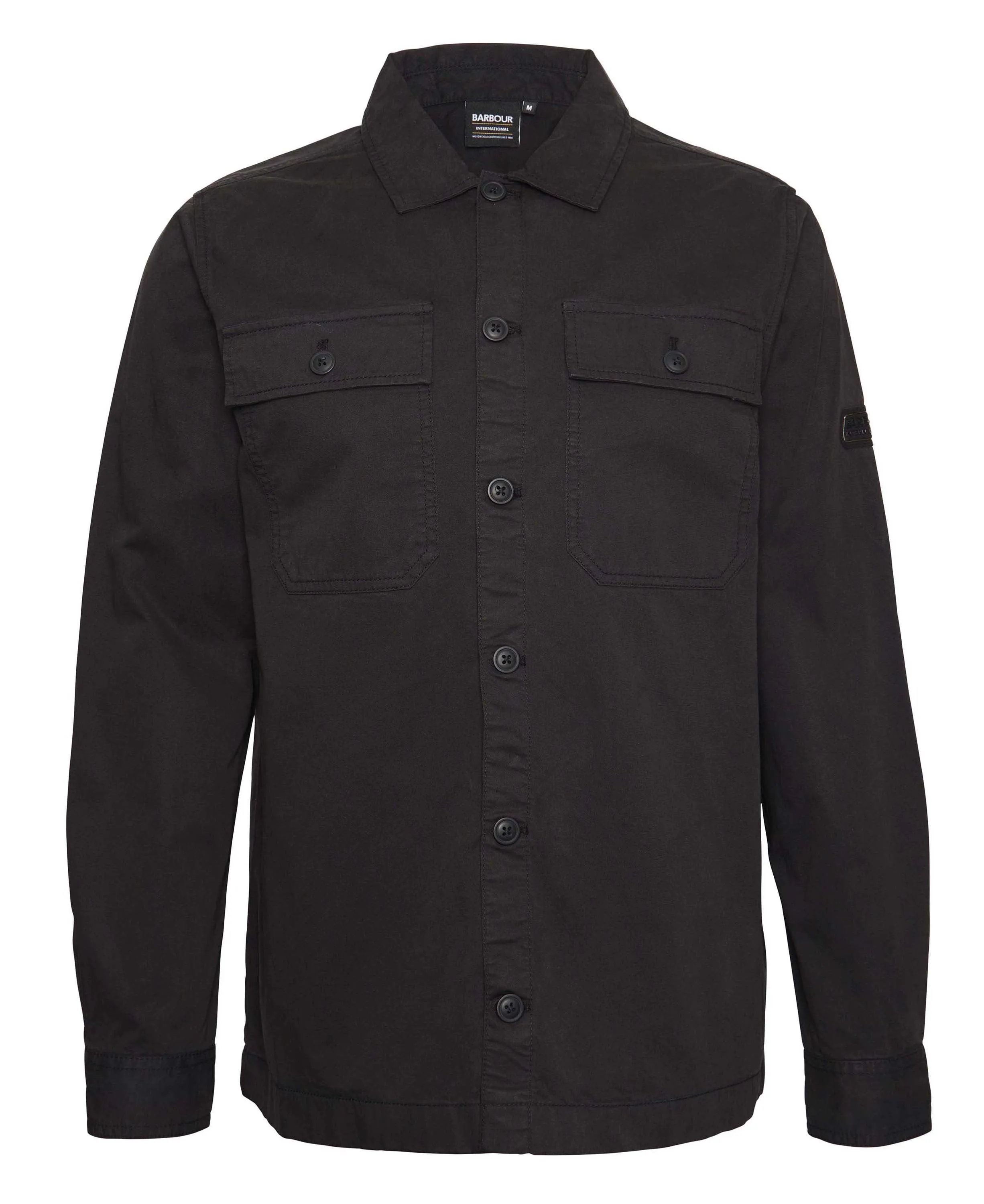 ID24679-Barbour Black Arlo Overshirt