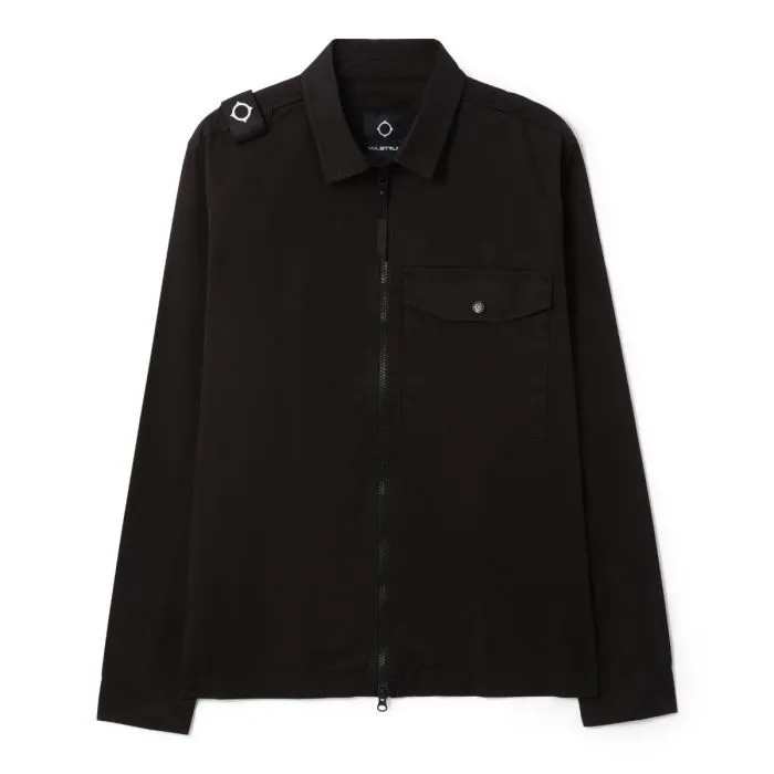 ID80191-Ma.Strum Full Zip Overshirt Black