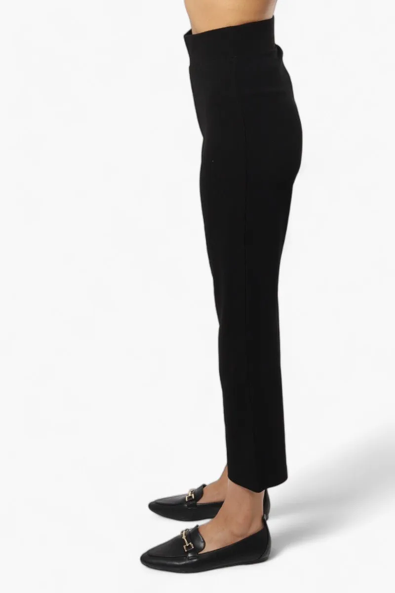 Impress Basic Wide Leg Pants - Black