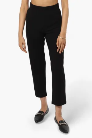 Impress Basic Wide Leg Pants - Black