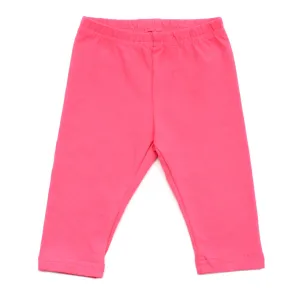 Infant Cotton Jersey Leggings, Fuchsia