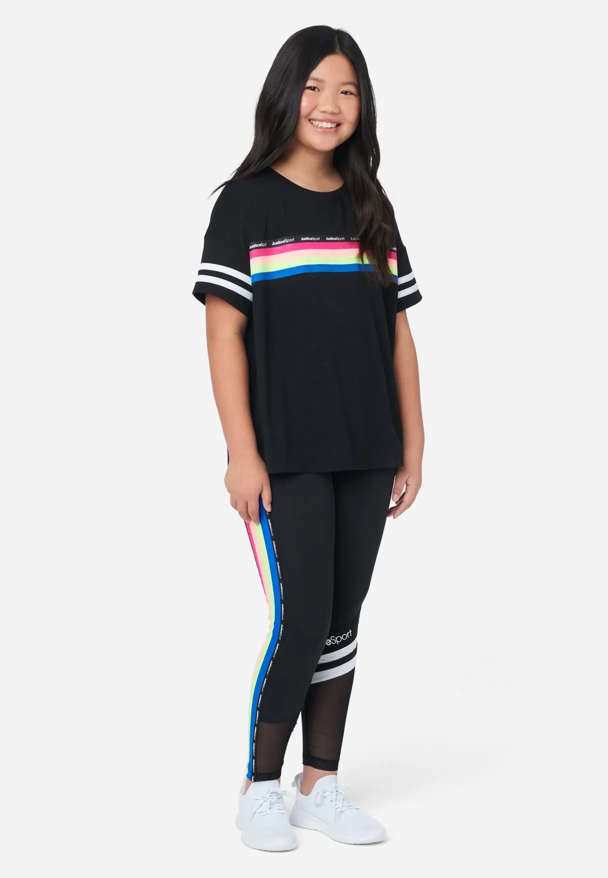 J Sport Stripe Full-Length Leggings