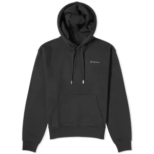 Jacquemus Brode Logo Hoodie, black