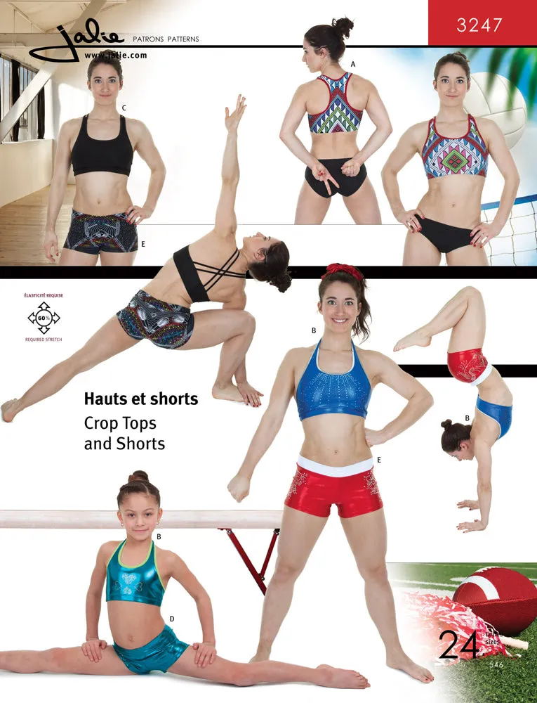 Jalie Pattern 3247 - Crop tops and shorts