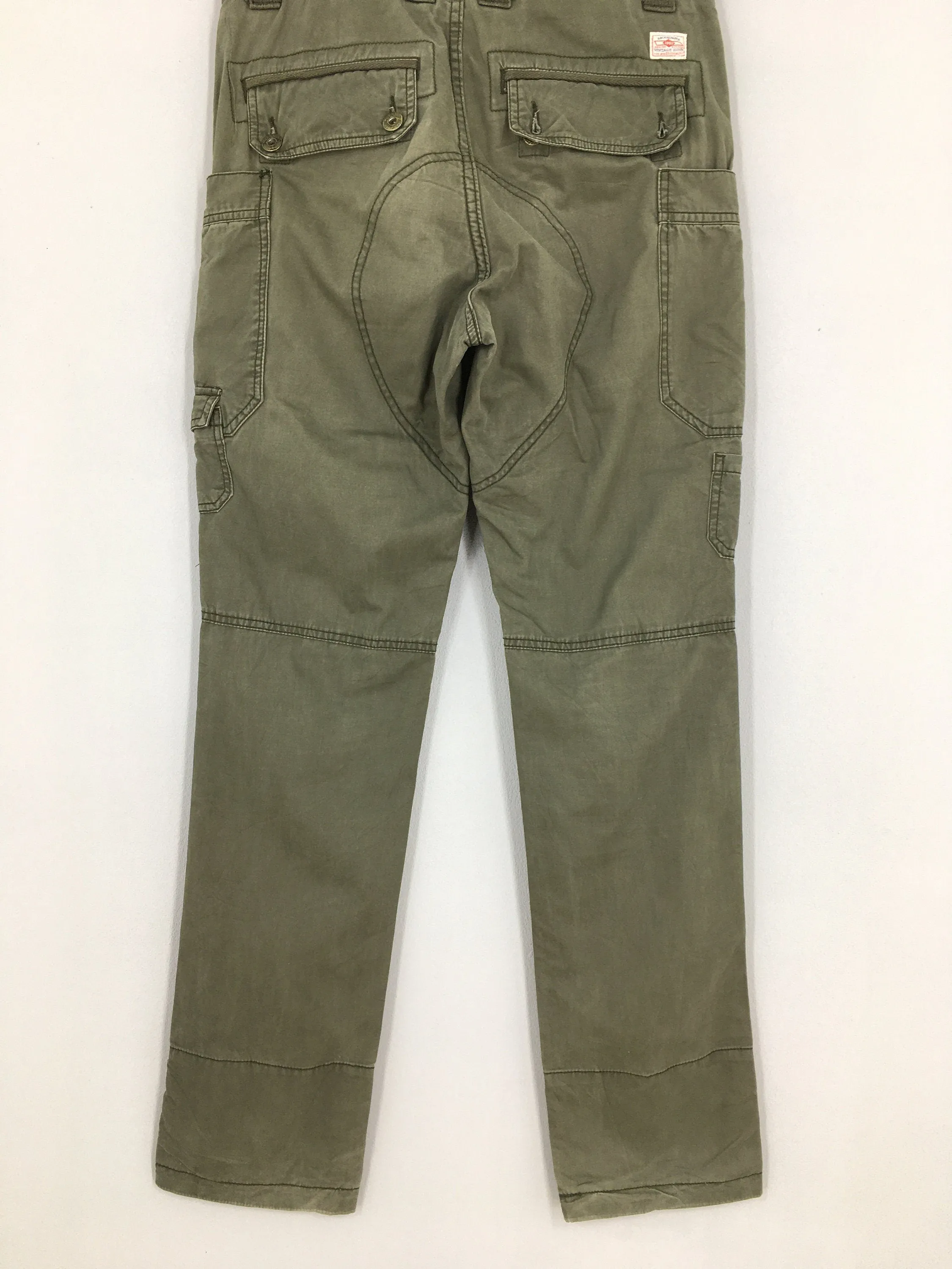 Japanese Back Number Slim Fit Cargo Pants Size 30x32
