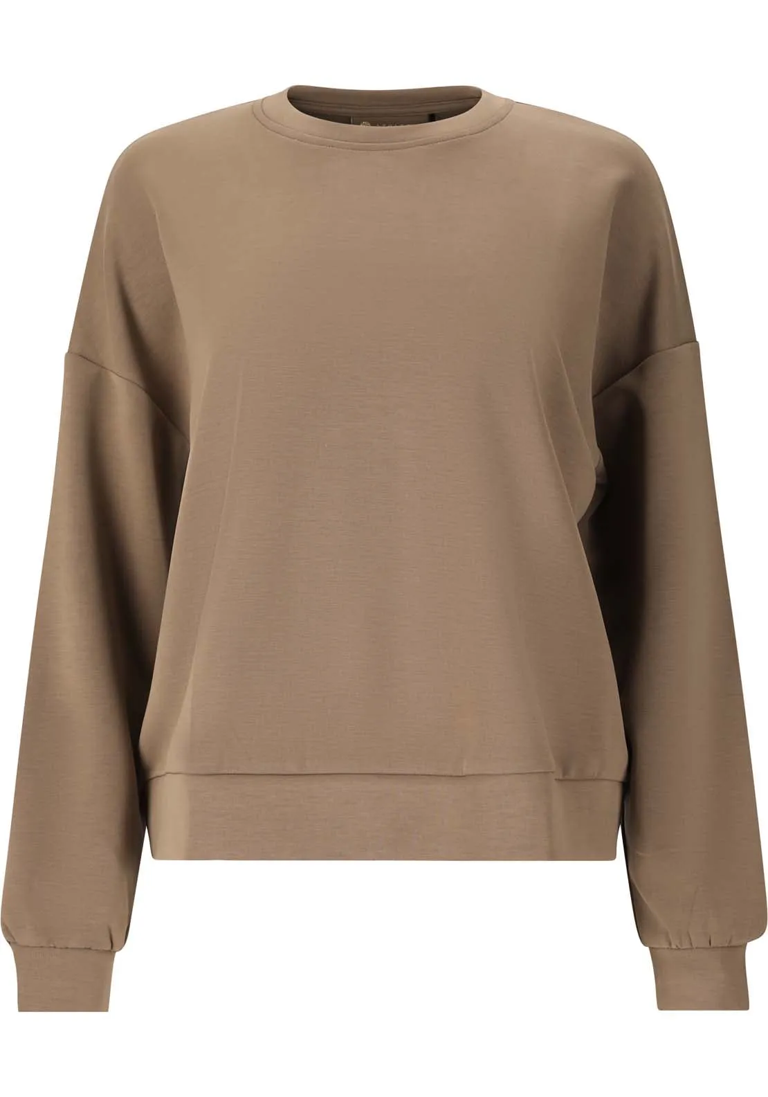 Jillnana Sweatshirt With Crew Neck - Walnut